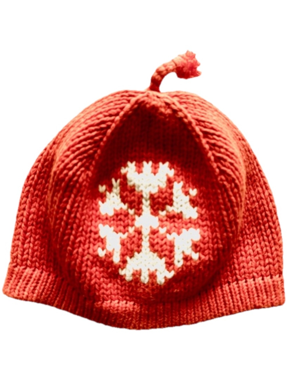 Gap Red Knit Snowflake Kids Beanie Hat - Picture 2 of 3